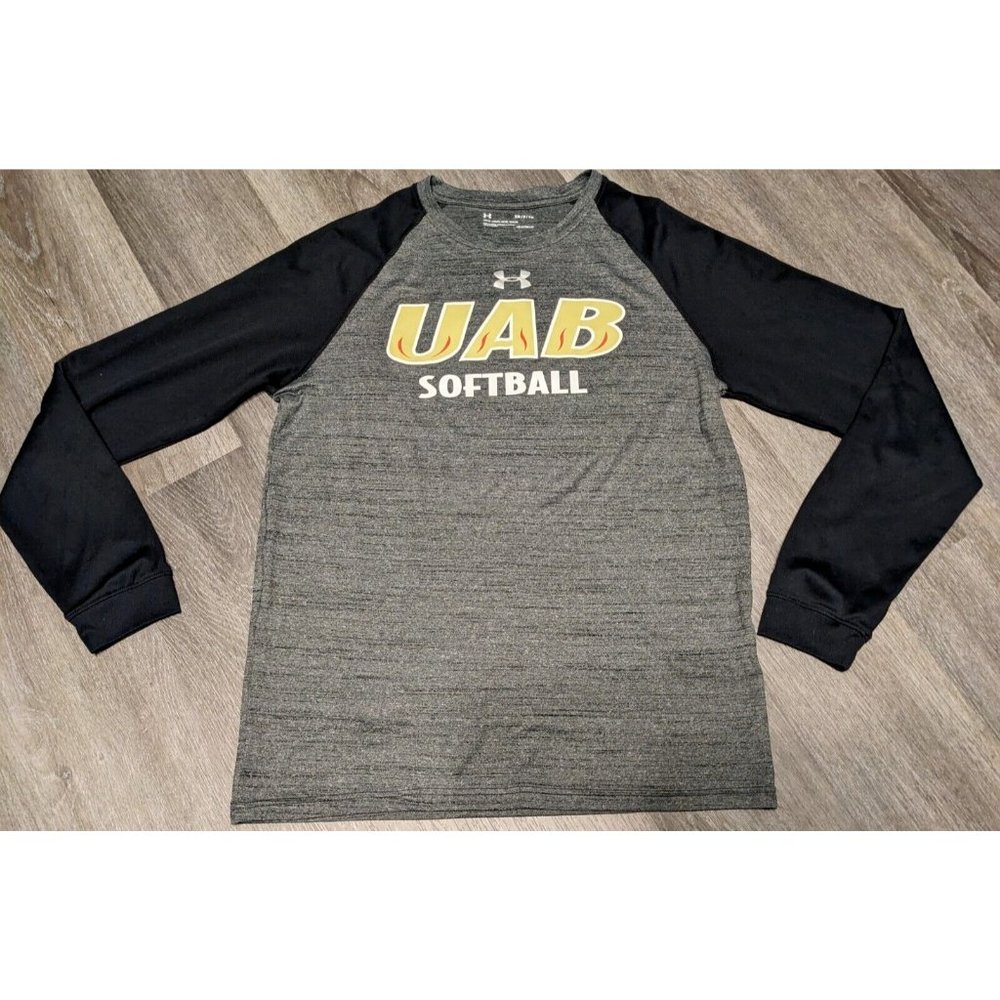 UAB Blazers Softball Under Armour Loose Heatgear Womens Small L/S Athletic Shirt